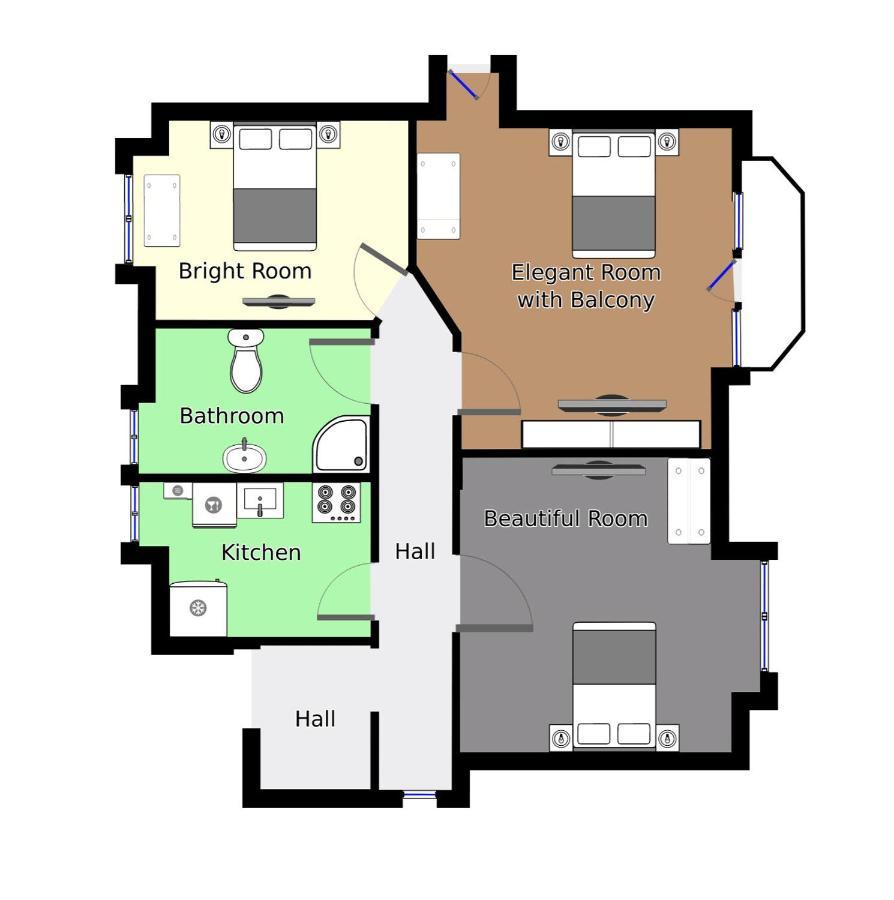 Adnana - Villa Firenze - 2 Bedrooms Bright Apartment Aalborg Exterior foto